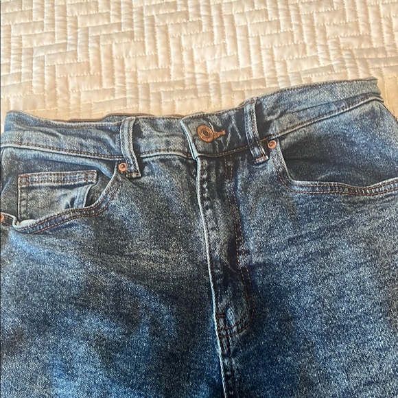 Ardene Blue Straight Leg Jeans with Vintage Wash, Size 9 - Picture 2 of 6